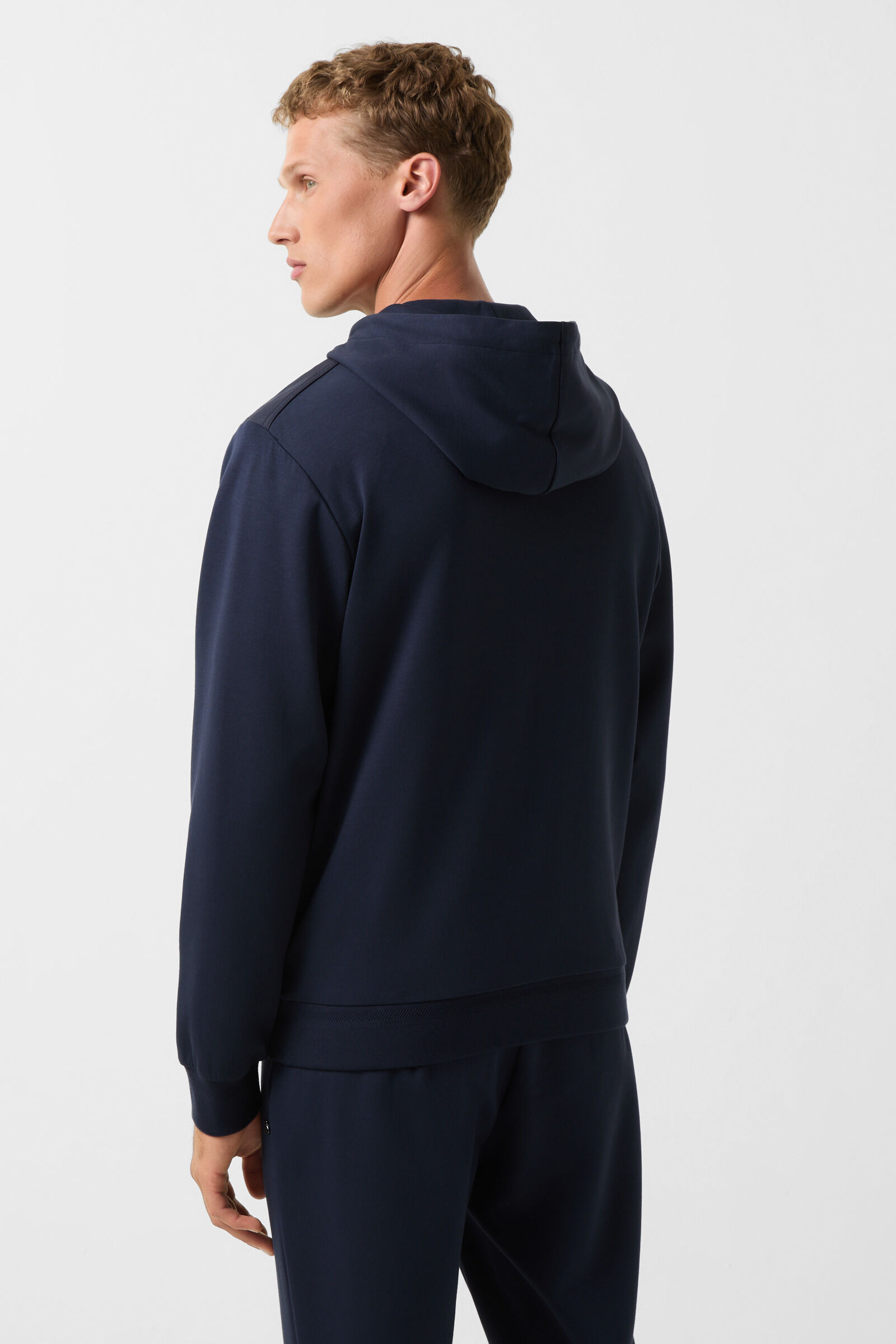 Steven jersey jacket in Navy blue - 3