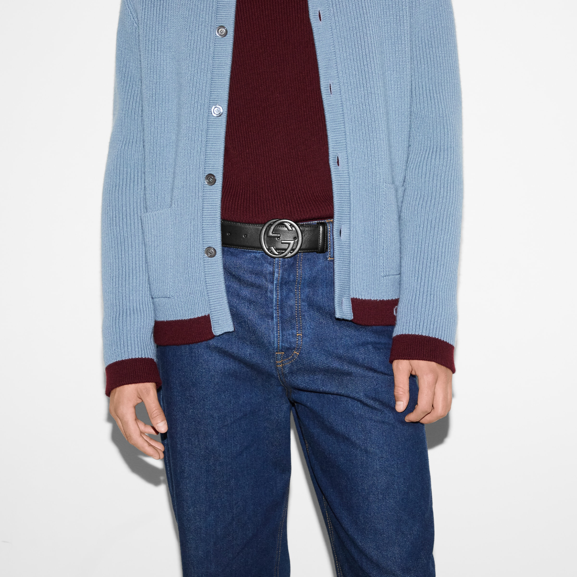 Belt with Interlocking G buckle - 3