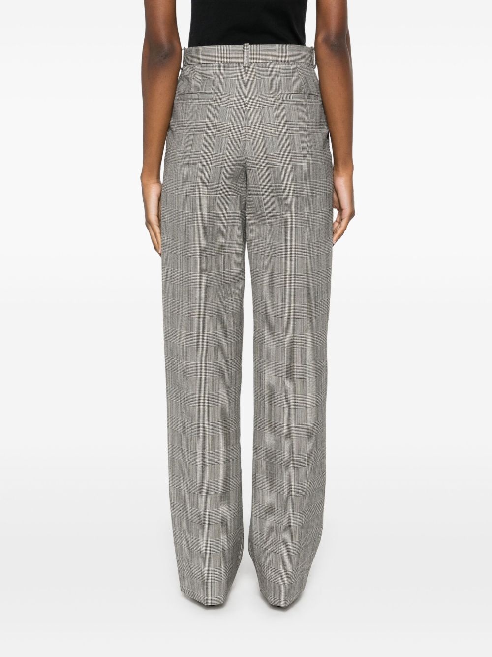 Prince of Wales-pattern straight trousers - 4