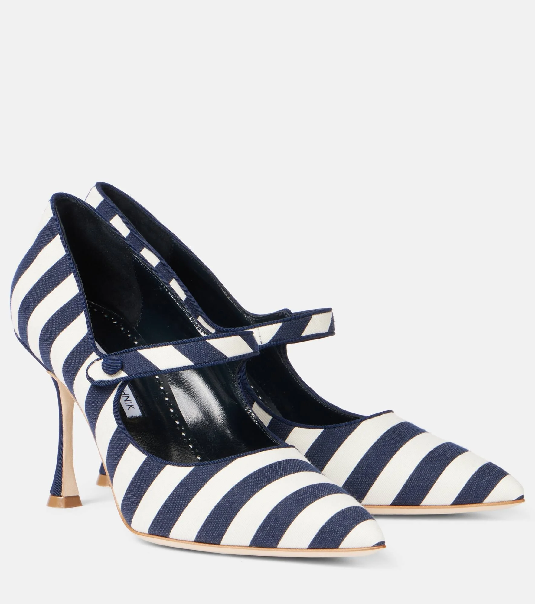 Campari 90 striped Mary Jane pumps - 1