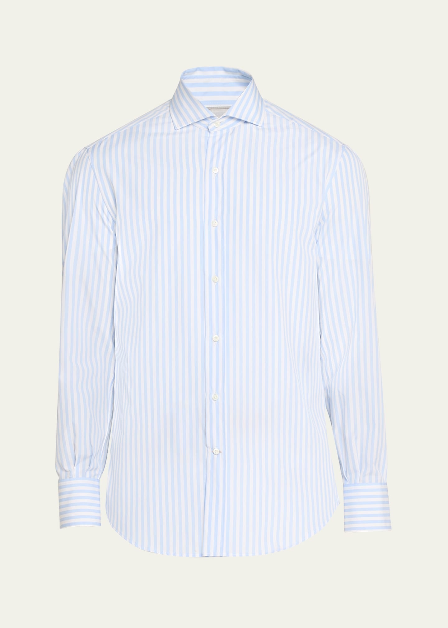 Men's Striped Button Down Shirt - 1