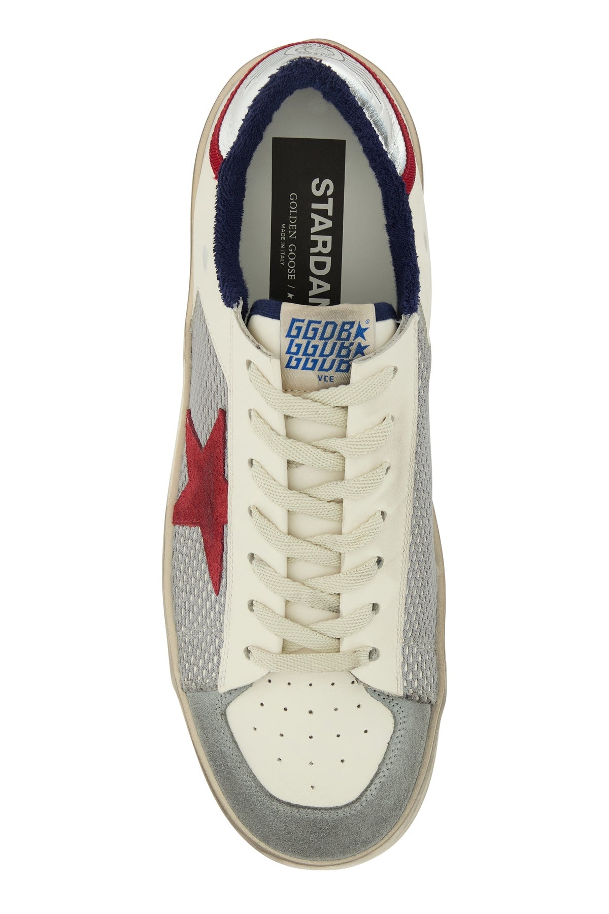 Multicolor leather and mesh Stardan sneakers - 4
