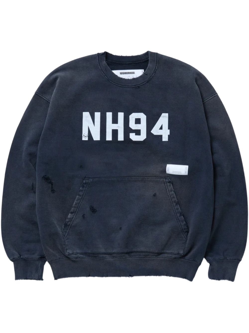 distressed-effect sweatshirt - 1