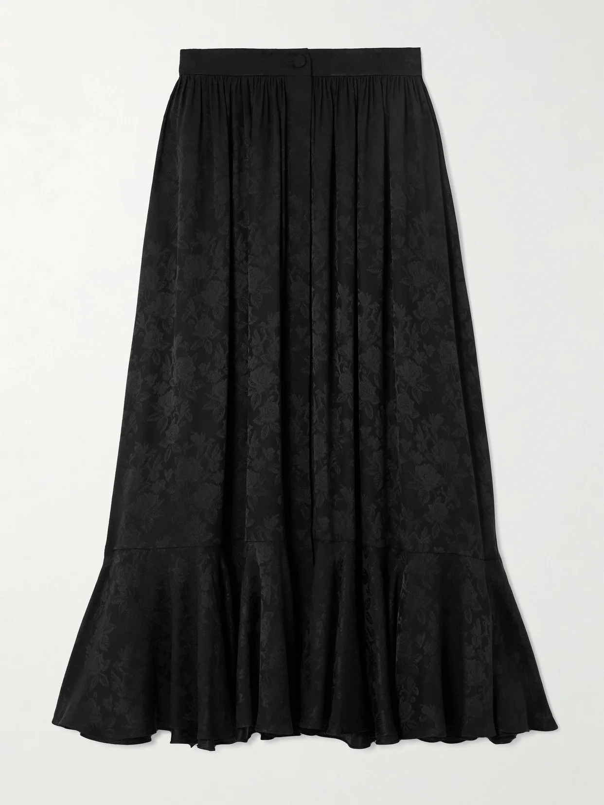 Silk-jacquard Midi Skirt - 1
