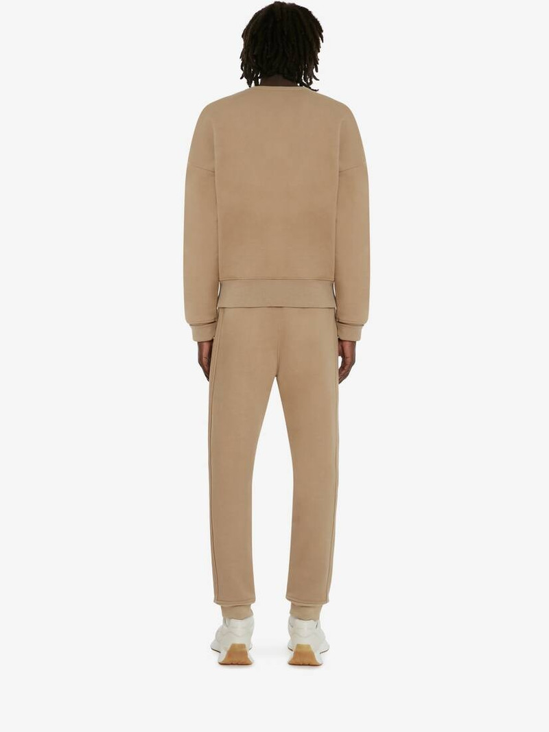 Men's McQueen Signature Joggers in Beige 4
