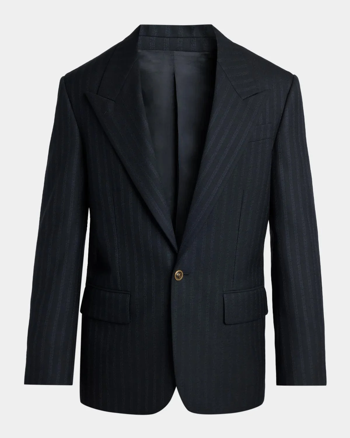 Men's Pinstripe Wool-Mohair Blazer - 1