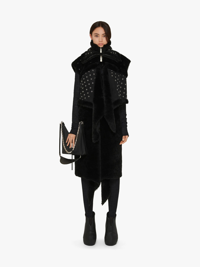 Givenchy JACKET IN SHEEP LINING WITH METALLIC DETAILS outlook