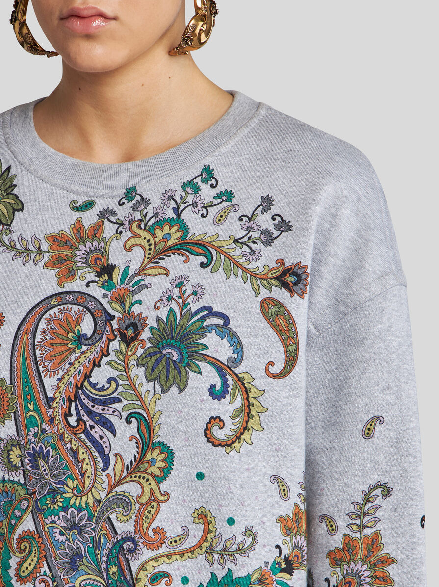 FLORAL COTTON SWEATSHIRT - 3