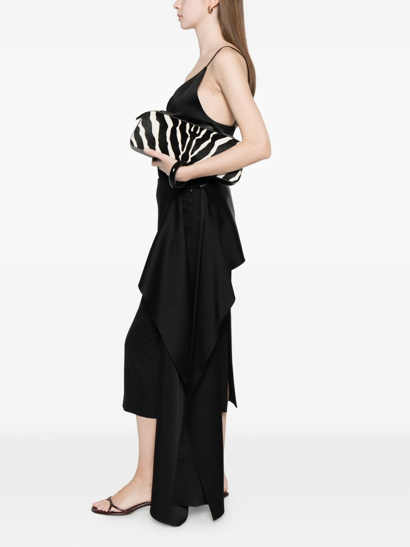 Carven asymmetric-draped midi skirt outlook