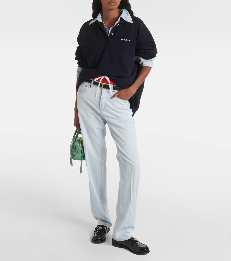 Miu Miu Low-rise straight jeans outlook