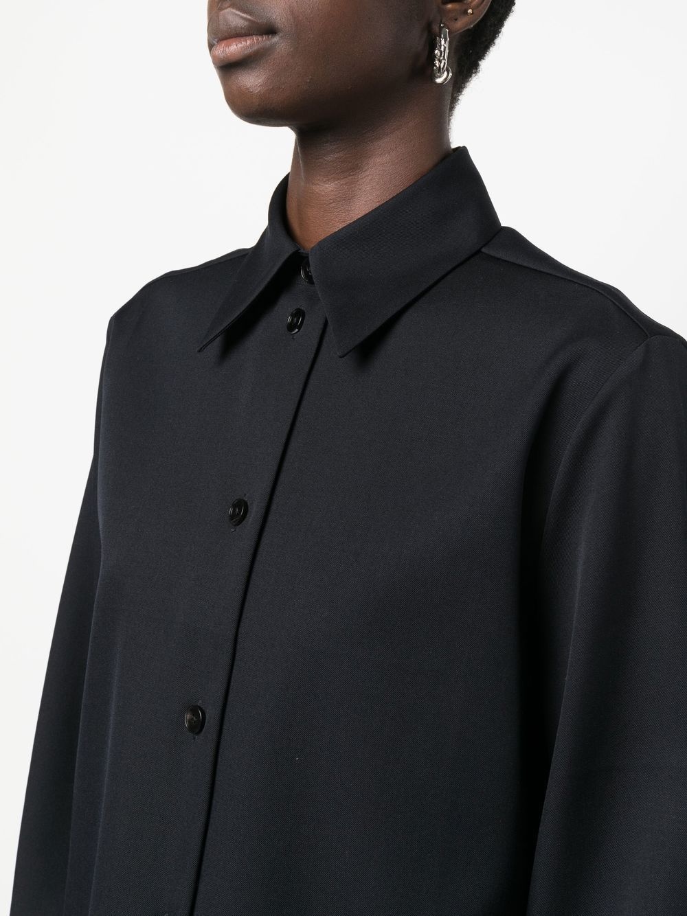 long-sleeve virgin-wool shirt - 5