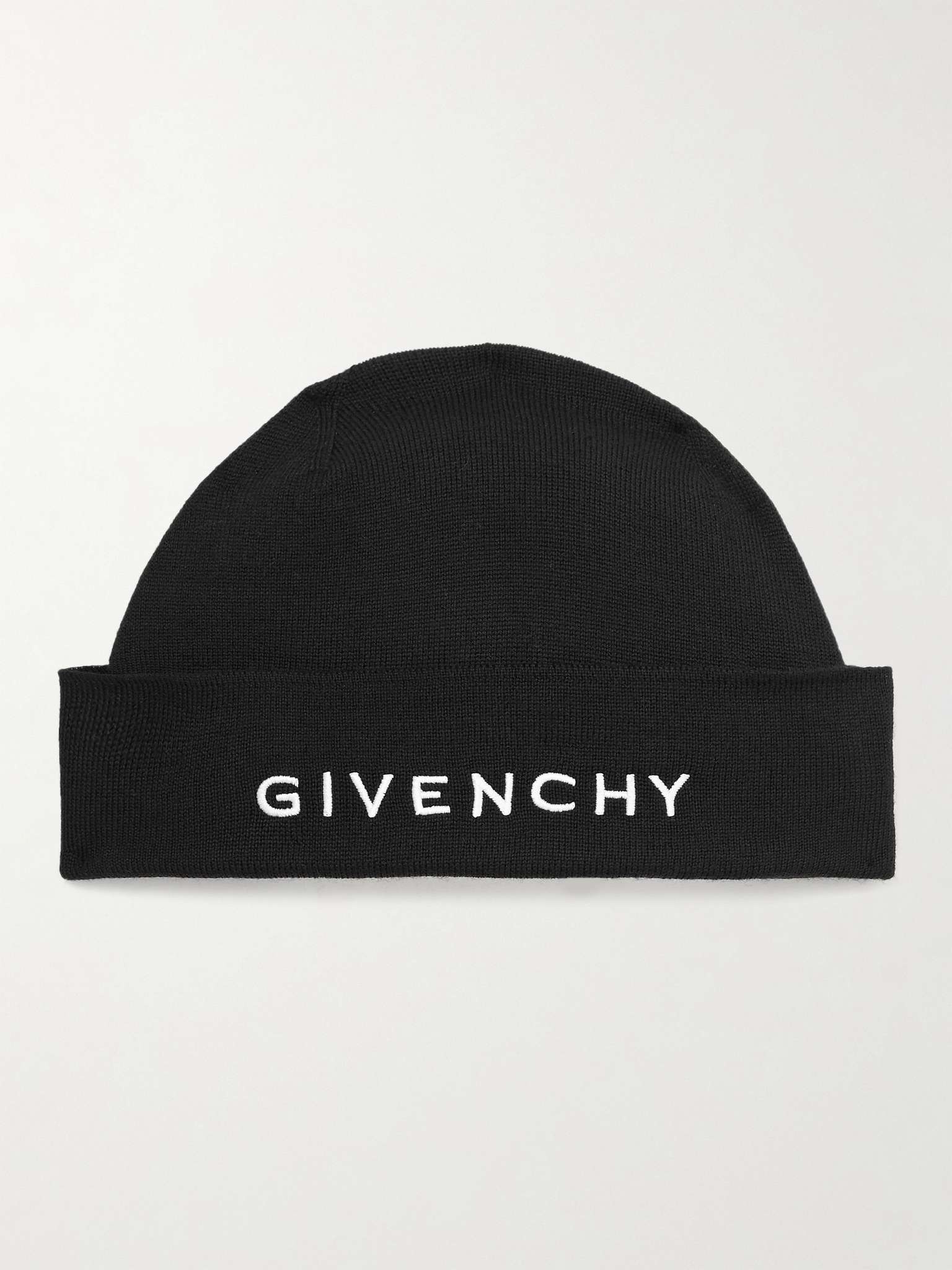 Logo-Embroidered Wool Beanie - 1