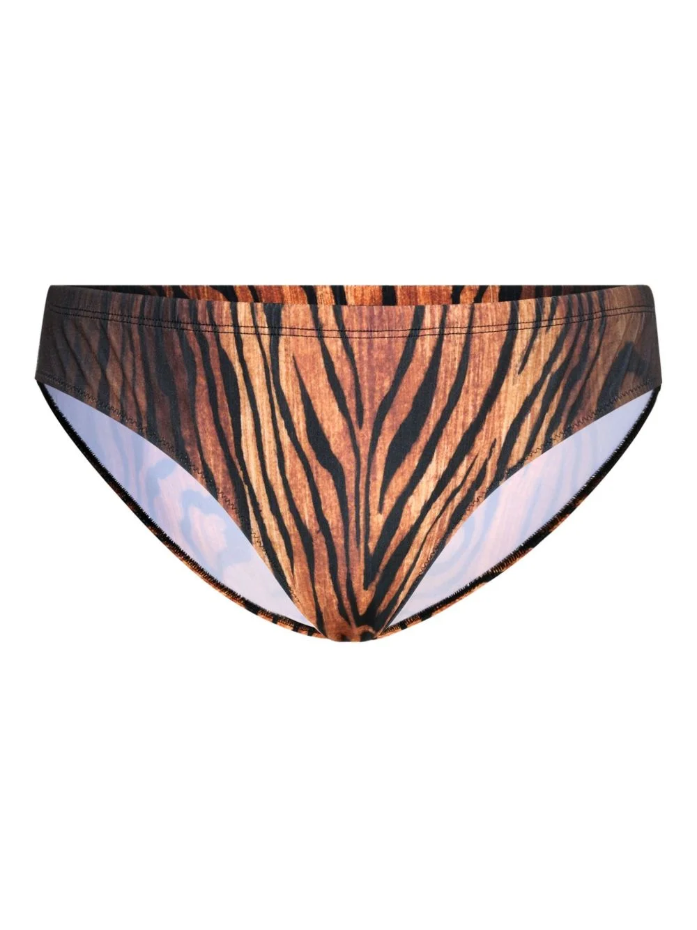 printed swim briefs - 1