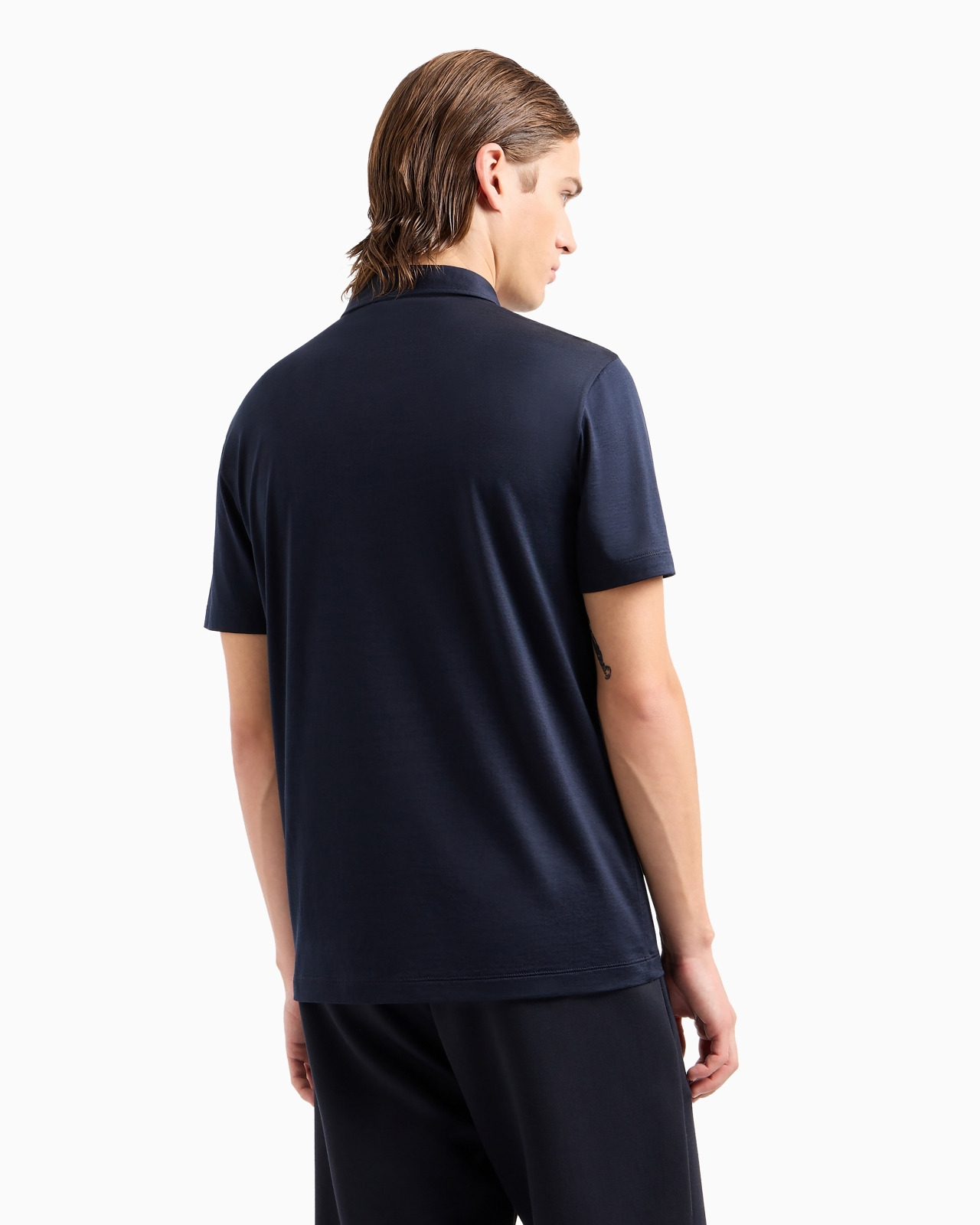 Silk and cotton-mélange jersey polo shirt - 3