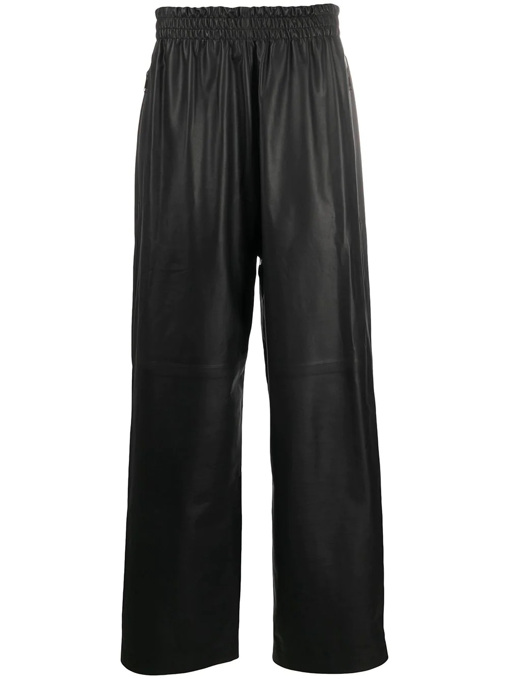 leather tapered trousers - 1