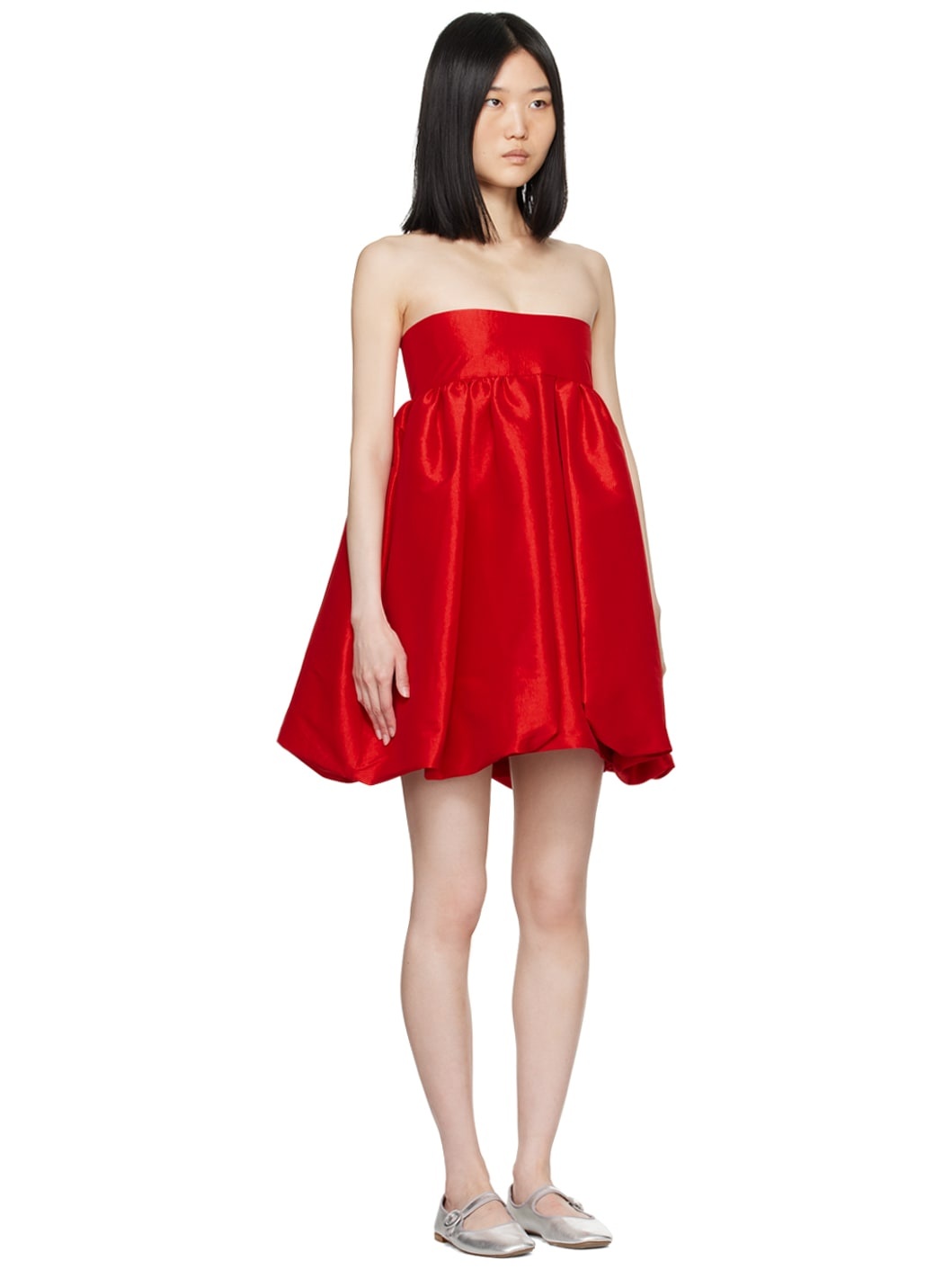 Red Crie Minidress - 2
