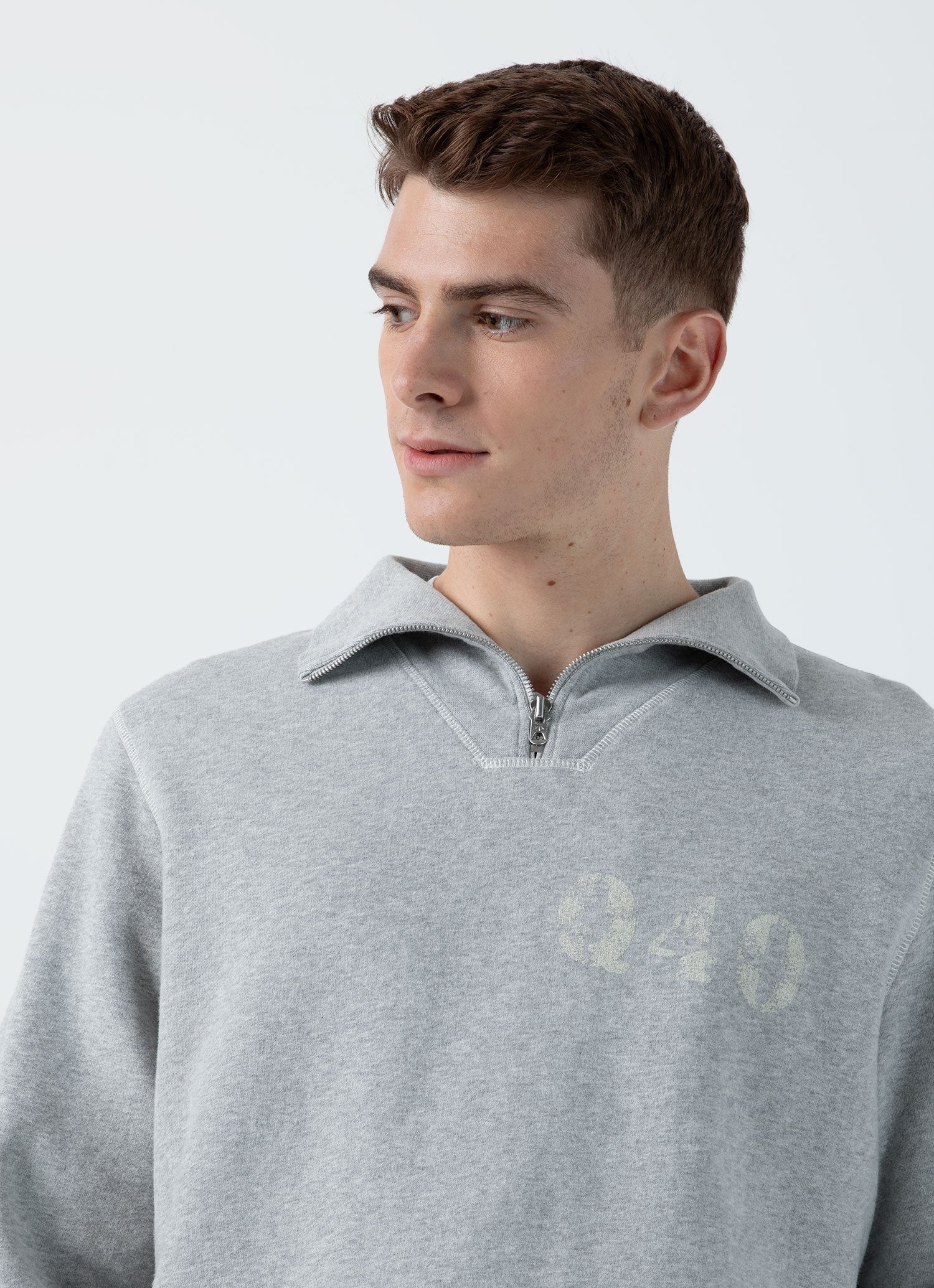 Sunspel x Nigel Cabourn Half Zip Sweatshirt - 6