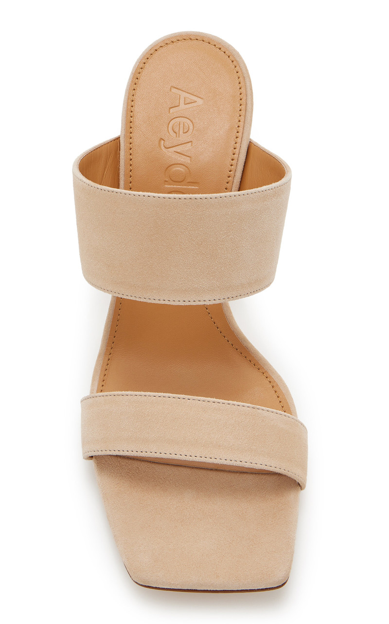 Aeyde Varvara Suede Sandals neutral outlook