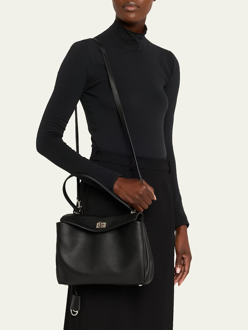 BALENCIAGA Rodeo Small Grained Leather Top-Handle Bag outlook