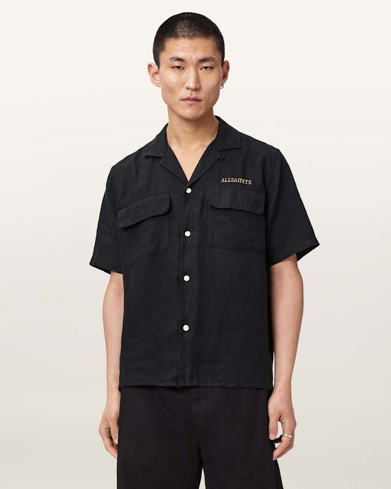 DUNLOE SHORT SLEEVE BOXY LINEN SHIRT 5