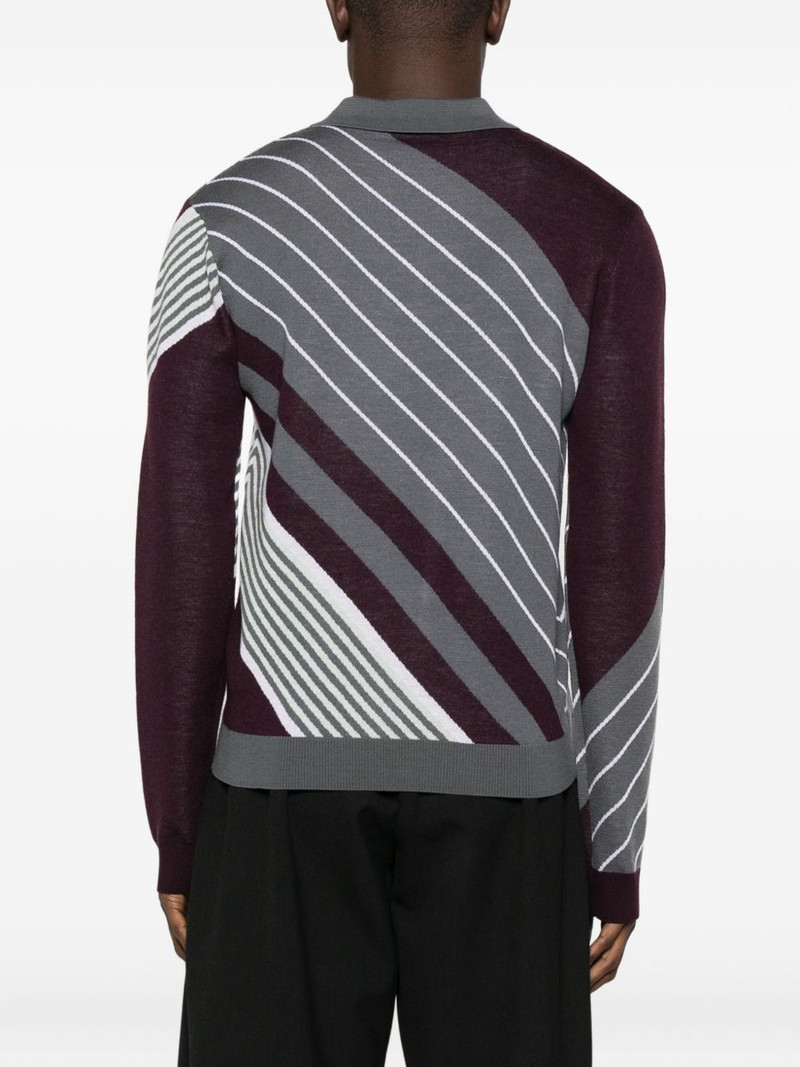 diagonal-stripe polo shirt 3