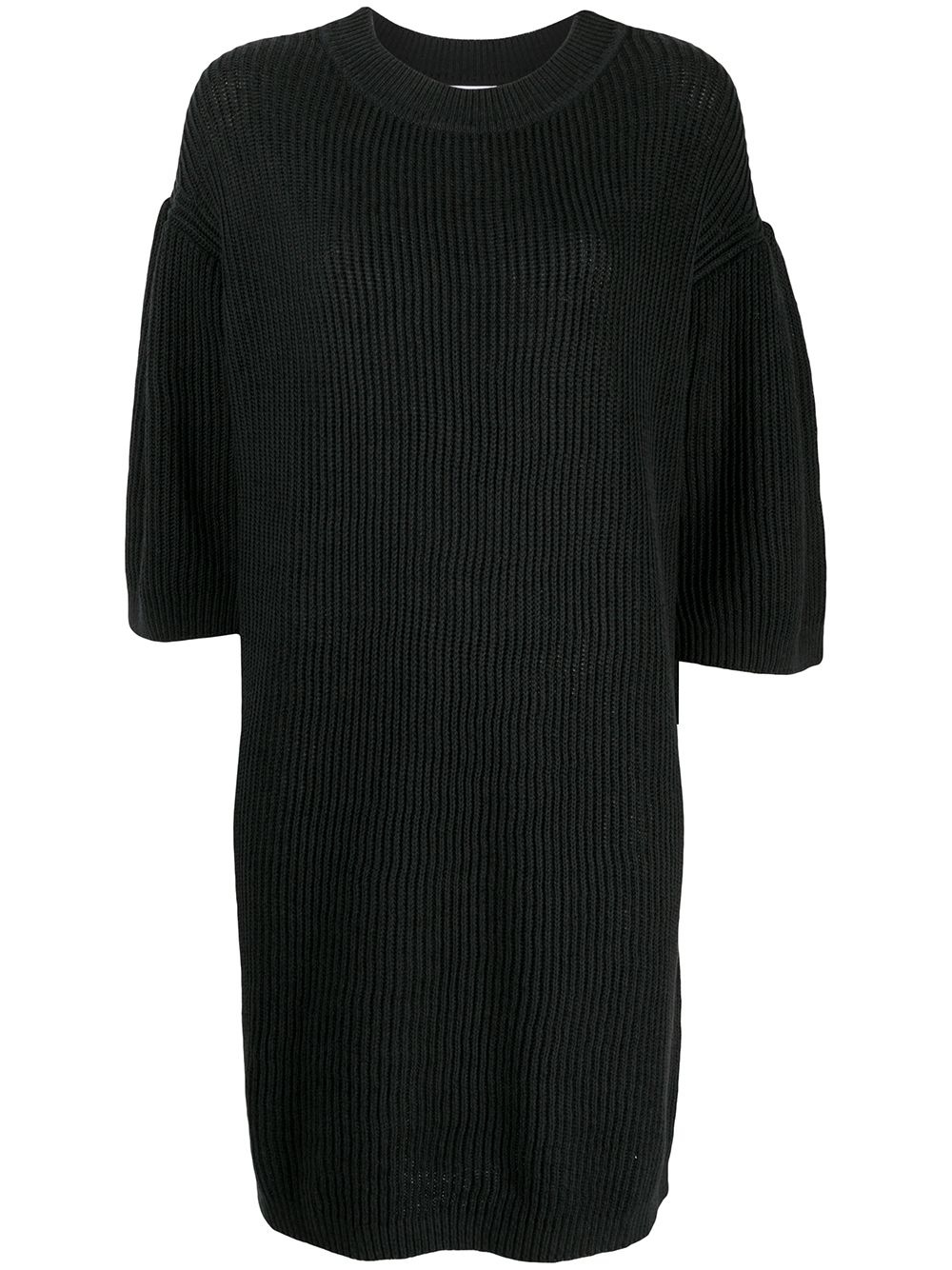 ribbed knit dress - 1