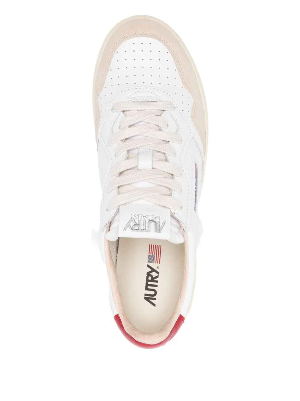 Medalist leather suede sneakers - 4