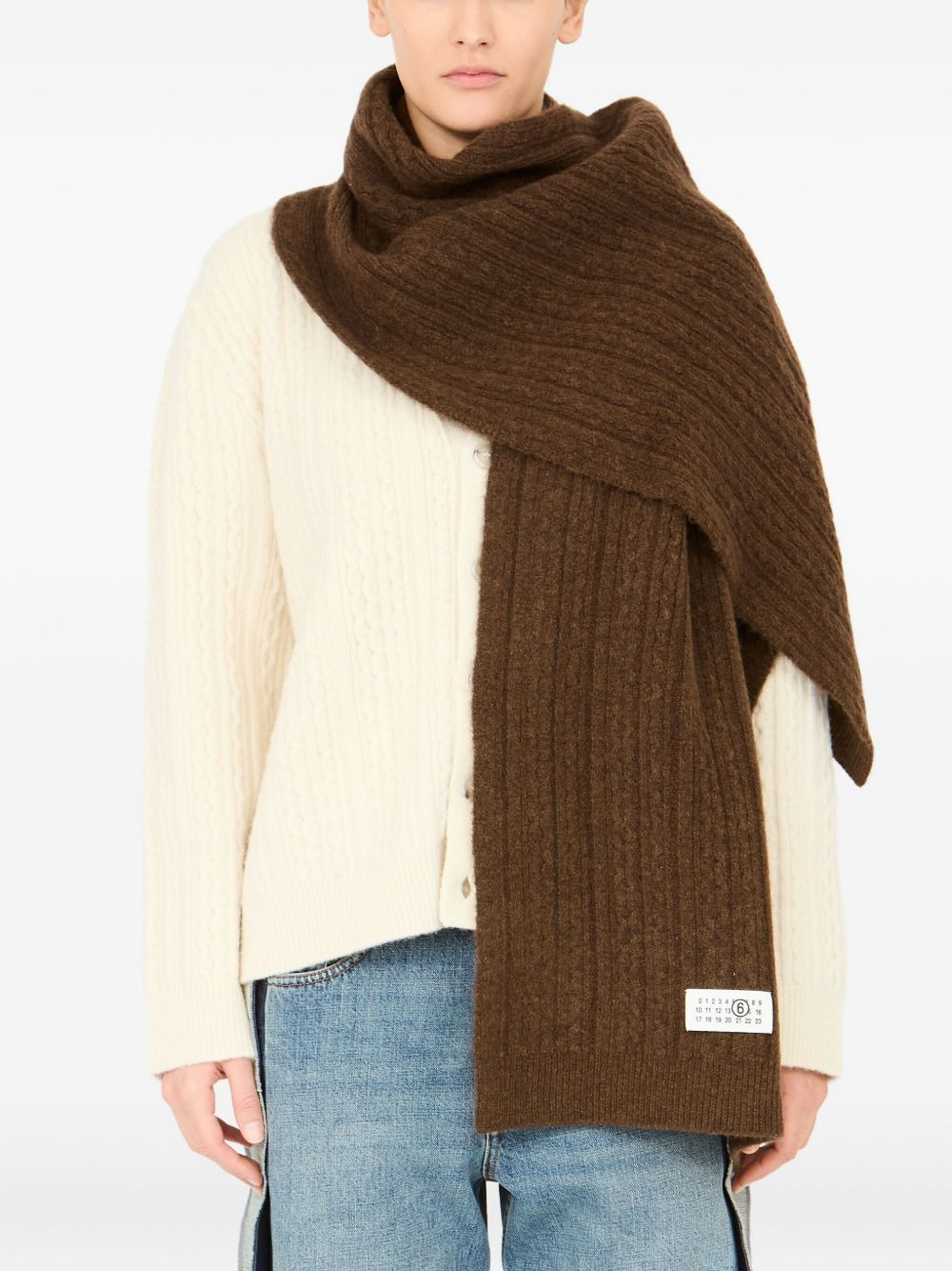 ribbed scarf - 2