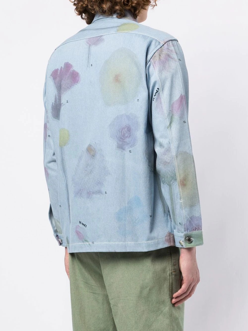 faded floral-print shirt - 4