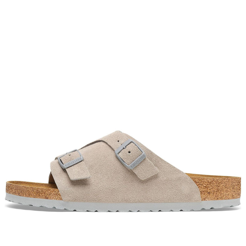 Birkenstock Zrich Suede Leather Sandals 'Stone Coin' 1027725 1