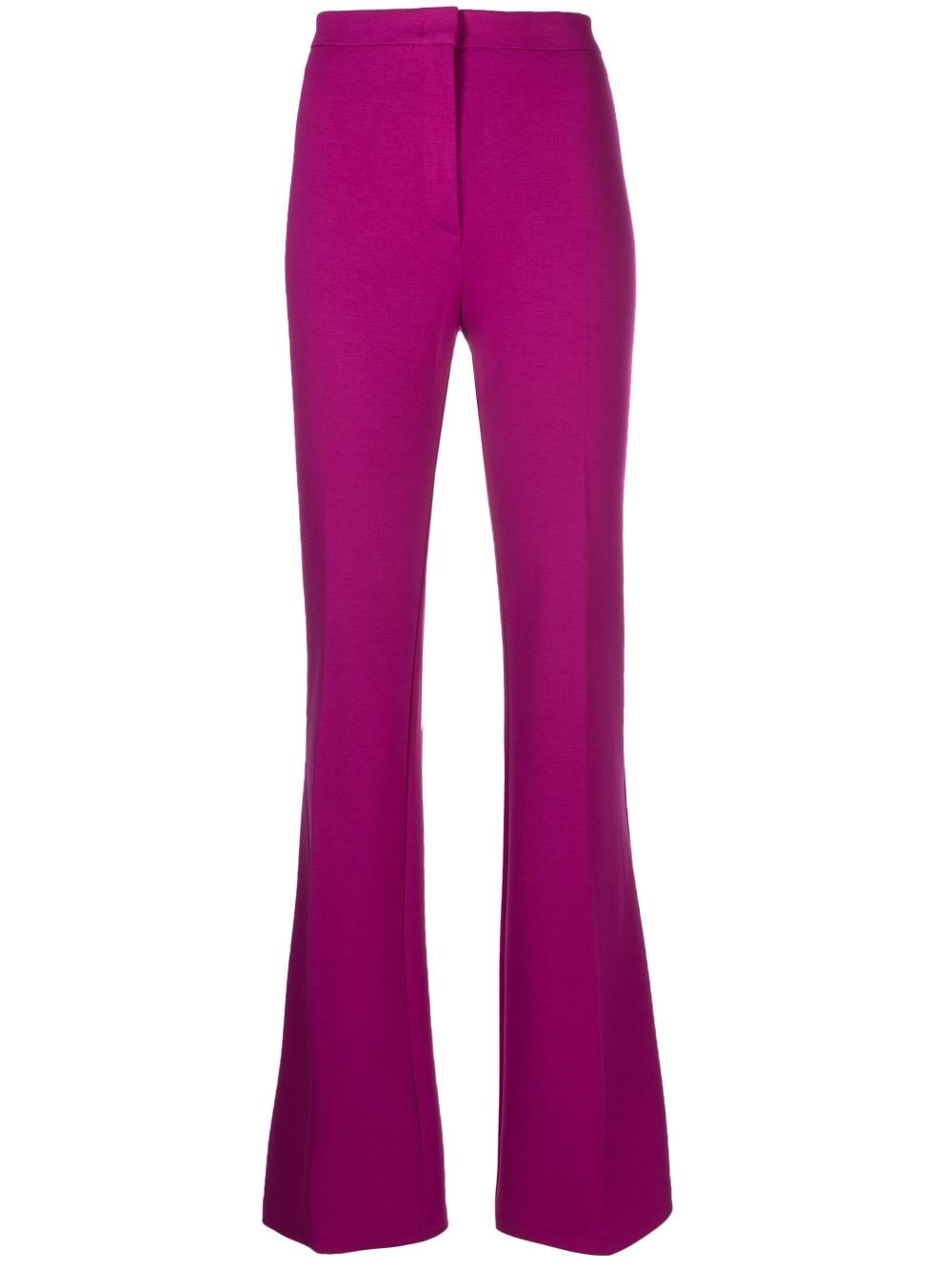 flared high-rise trousers - 1