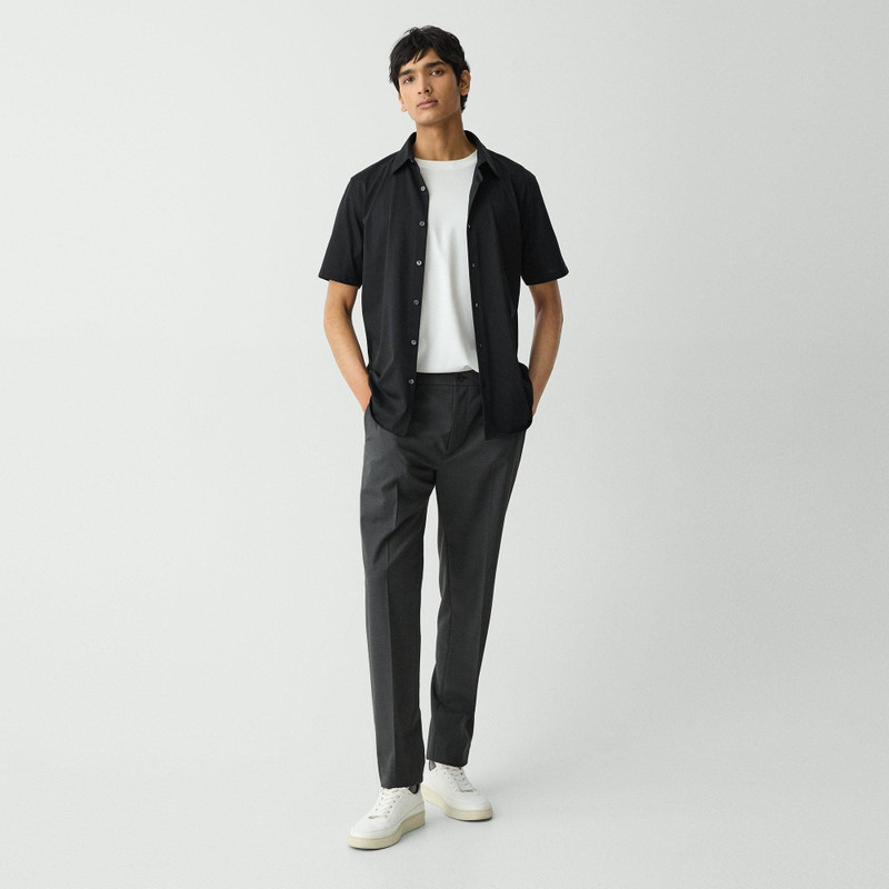 Theory Irving Short-Sleeve Shirt in Structure Knit outlook