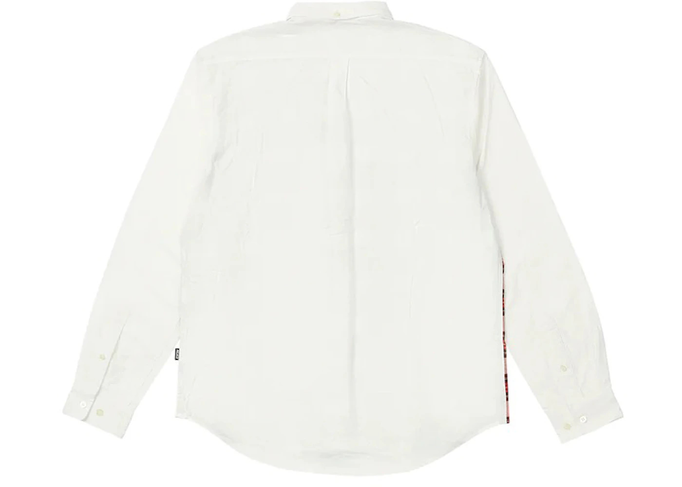 Palace Check Panel Chambray Shirt White - 2