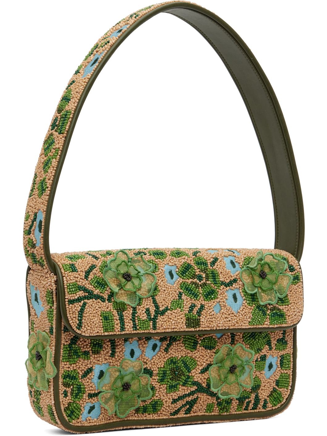 Tan Tommy Beaded Bag - 2