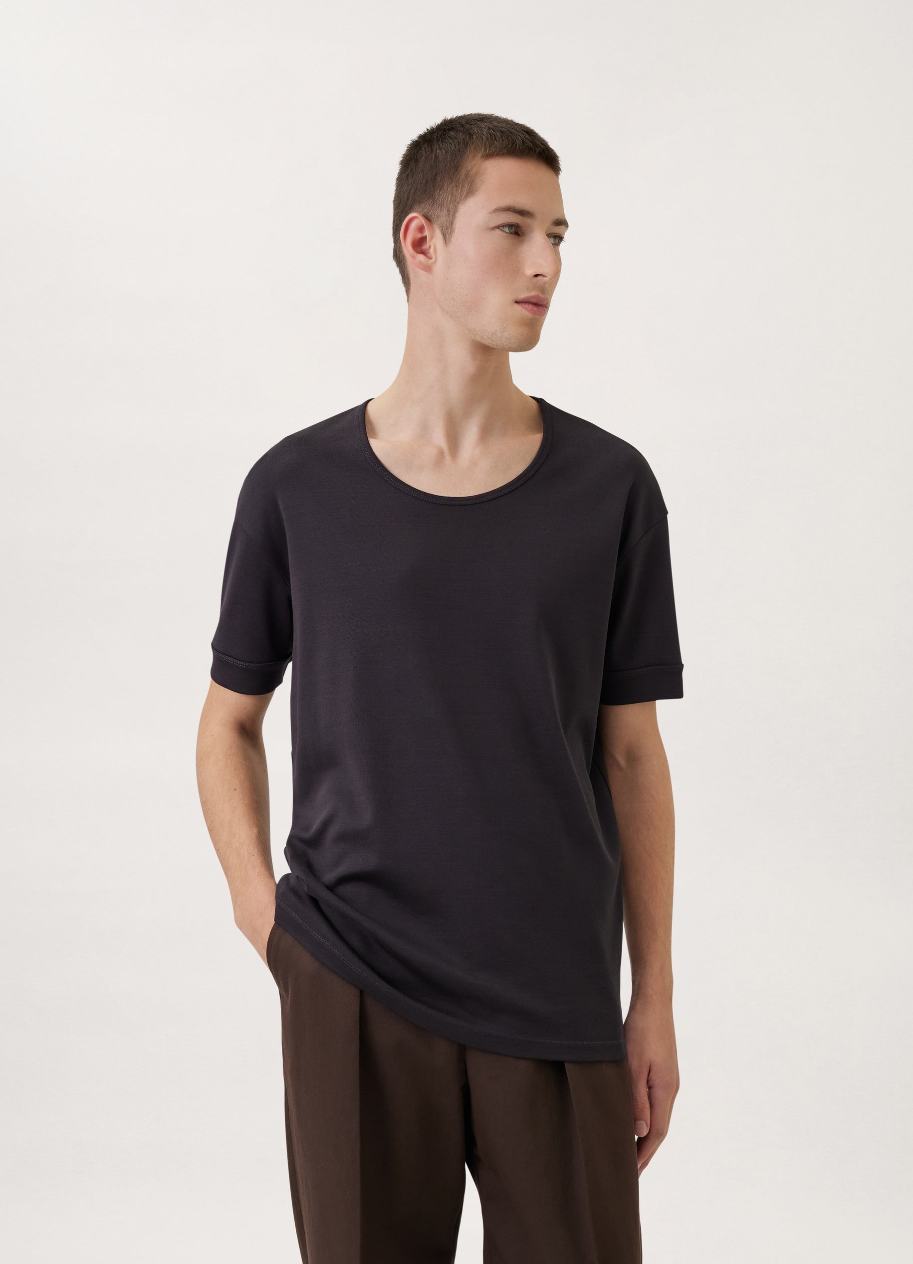 RIBBED T-SHIRT
RIB JERSEY - 2