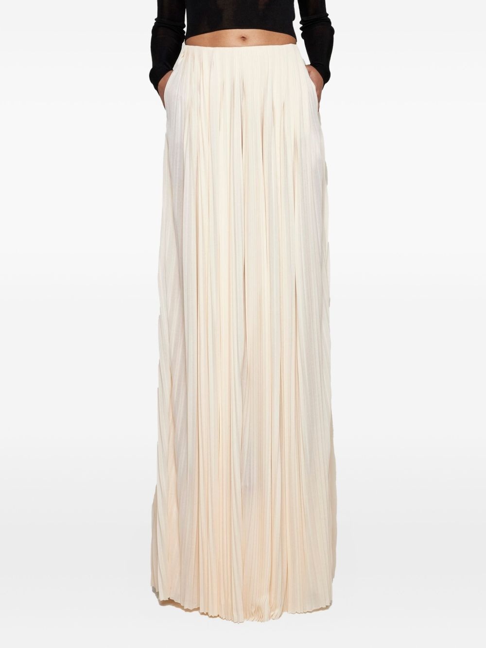 pleated maxi skirt - 3