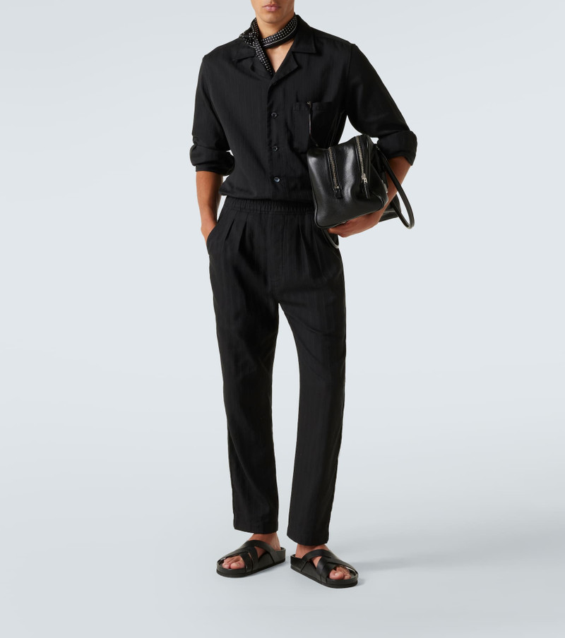 TOM FORD Striped cotton and silk shirt outlook