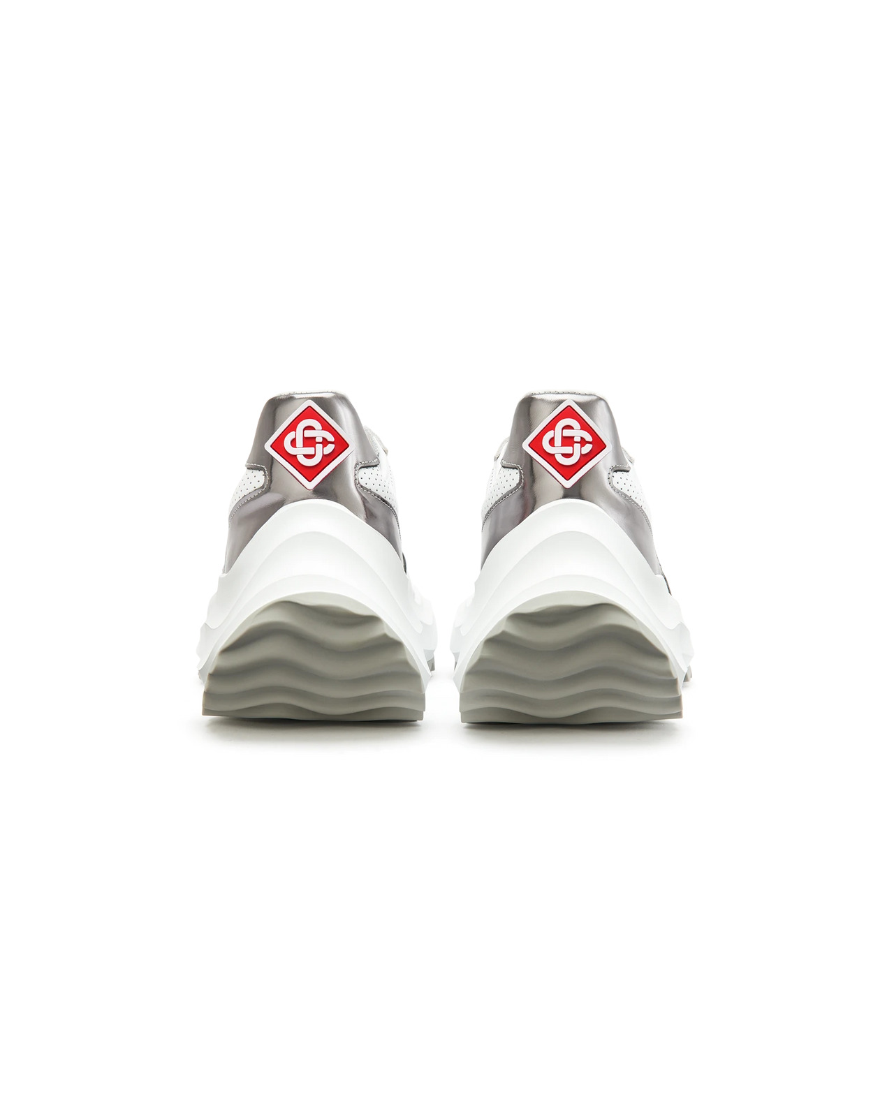 Womens Atlantis White & Chrome Sneaker | Casablanca Paris - 9
