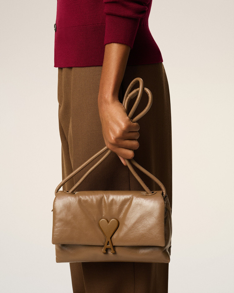AMI Paris BROWN SMOOTH LEATHER VOULEZ VOUS BAG outlook