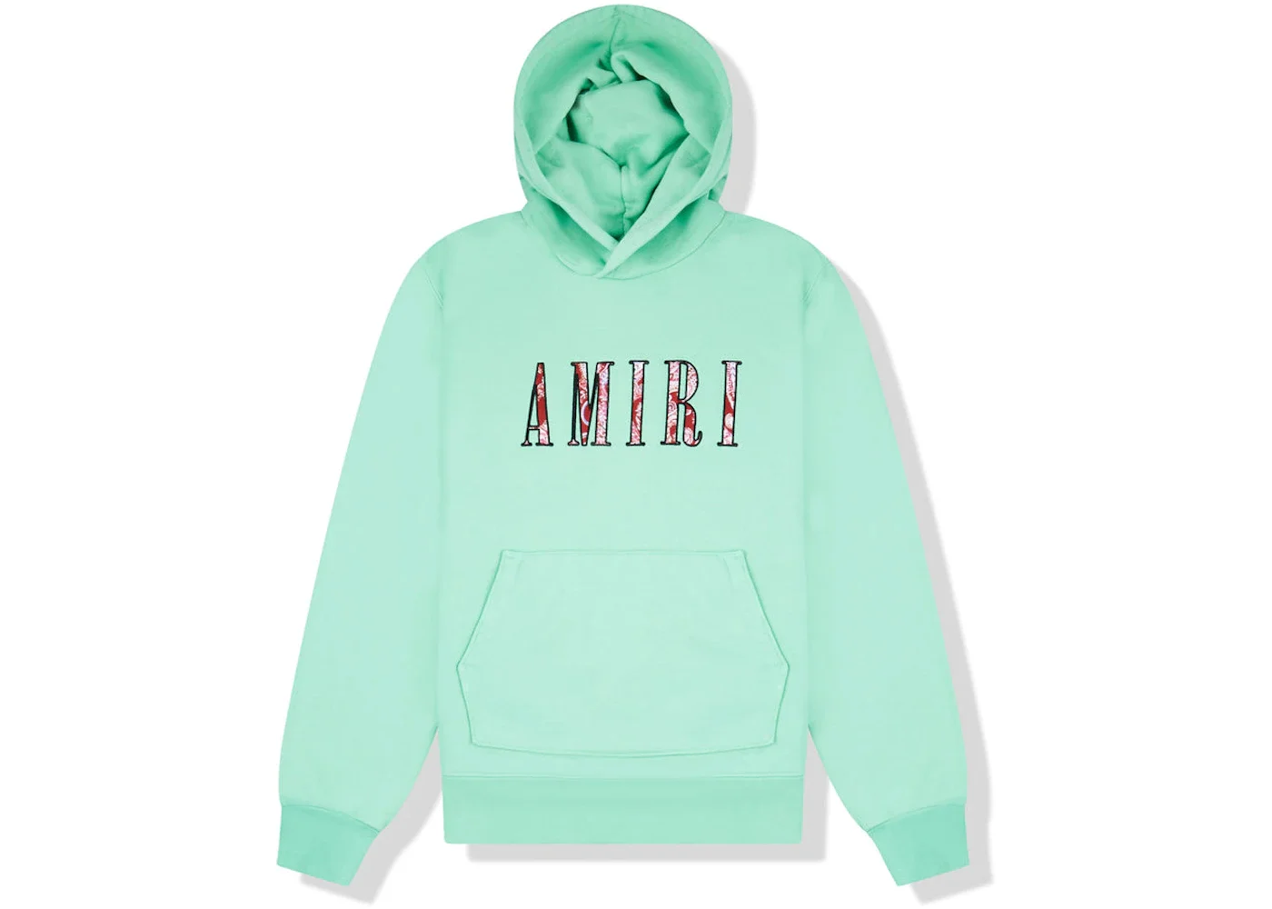 AMIRI Core Paisley Logo Hoodie Green - 1