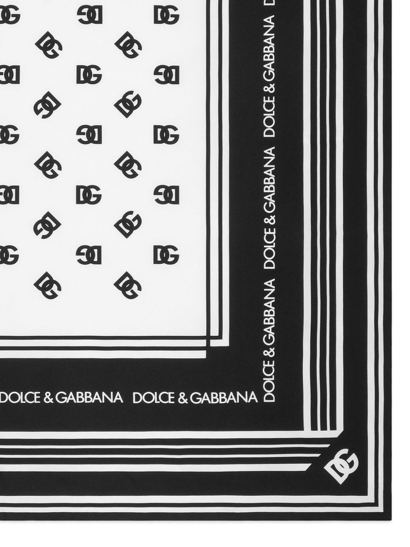 Dolce & Gabbana monogram-pattern silk scarf outlook
