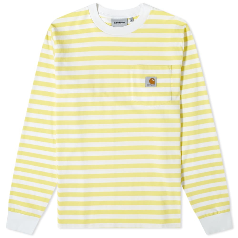 Carhartt WIP Long Sleeve Scotty Stripe Pocket Tee - 1