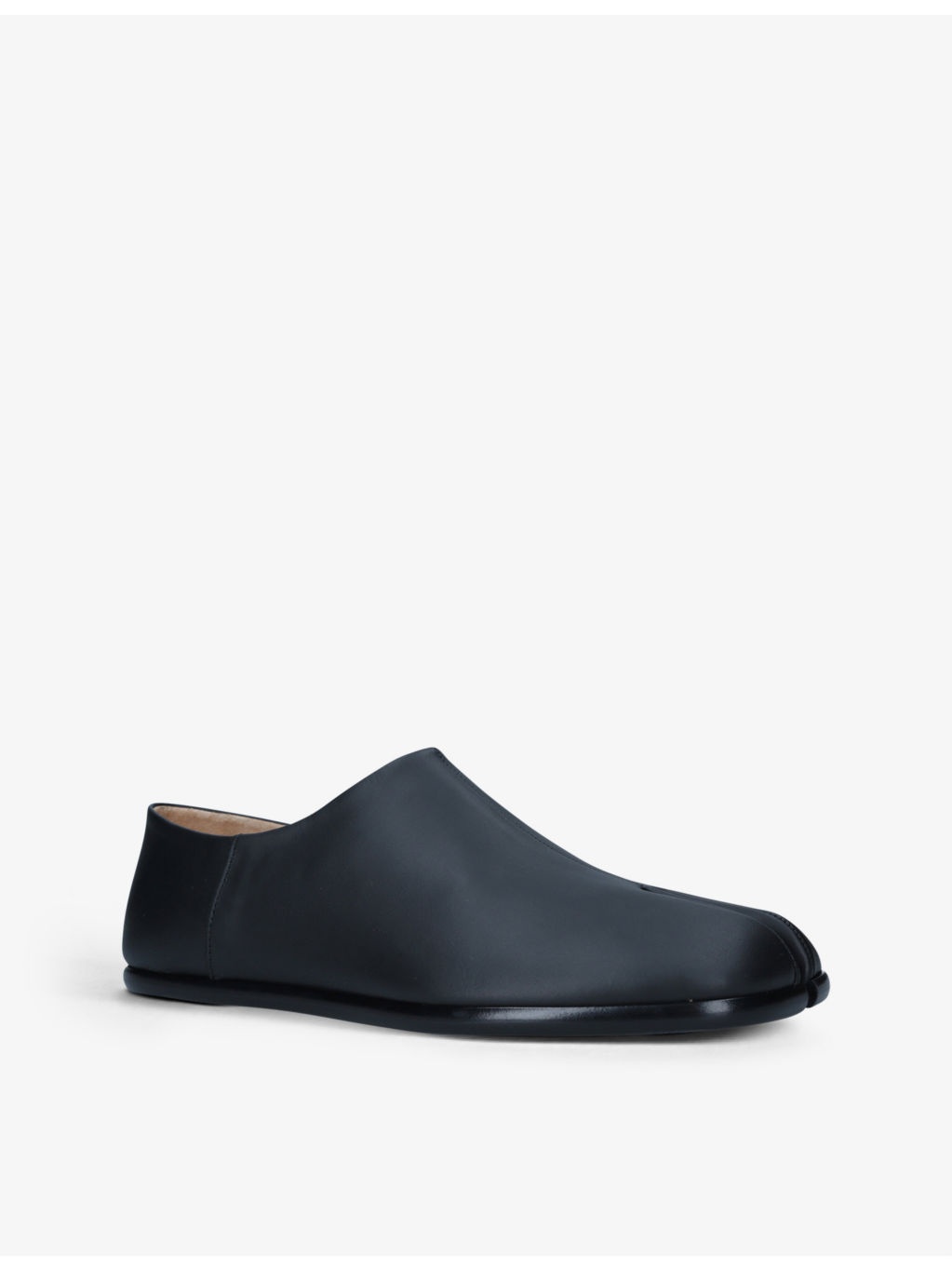 Tabi split-toe satin flat shoes - 3