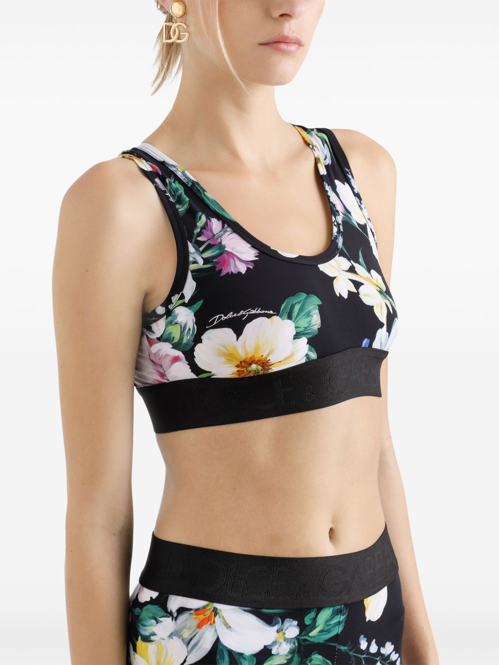 printed crop top - 5
