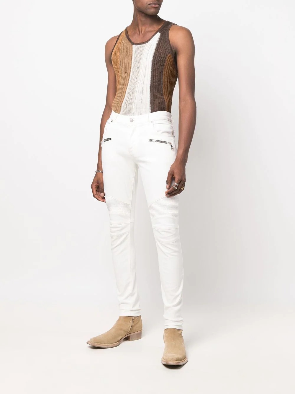 mid-rise skinny jeans - 2