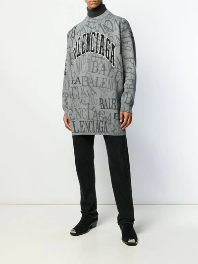 BALENCIAGA Greyscale sweater outlook