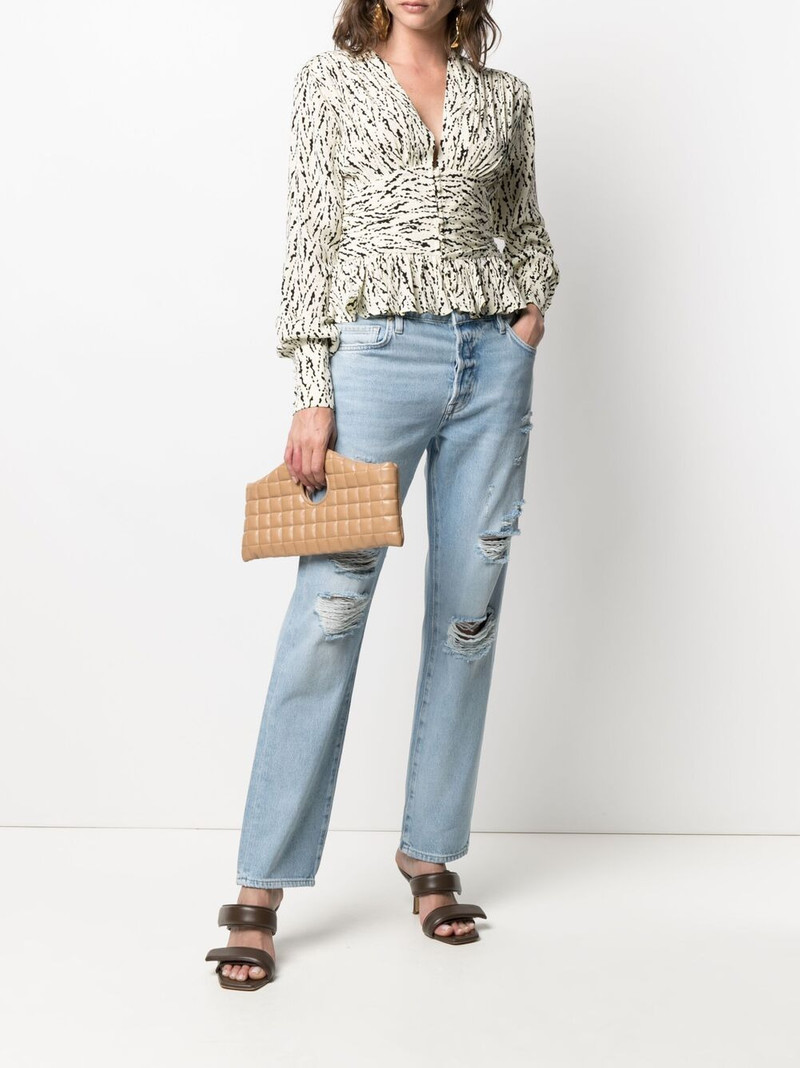 ROTATE long-sleeved flared blouse outlook