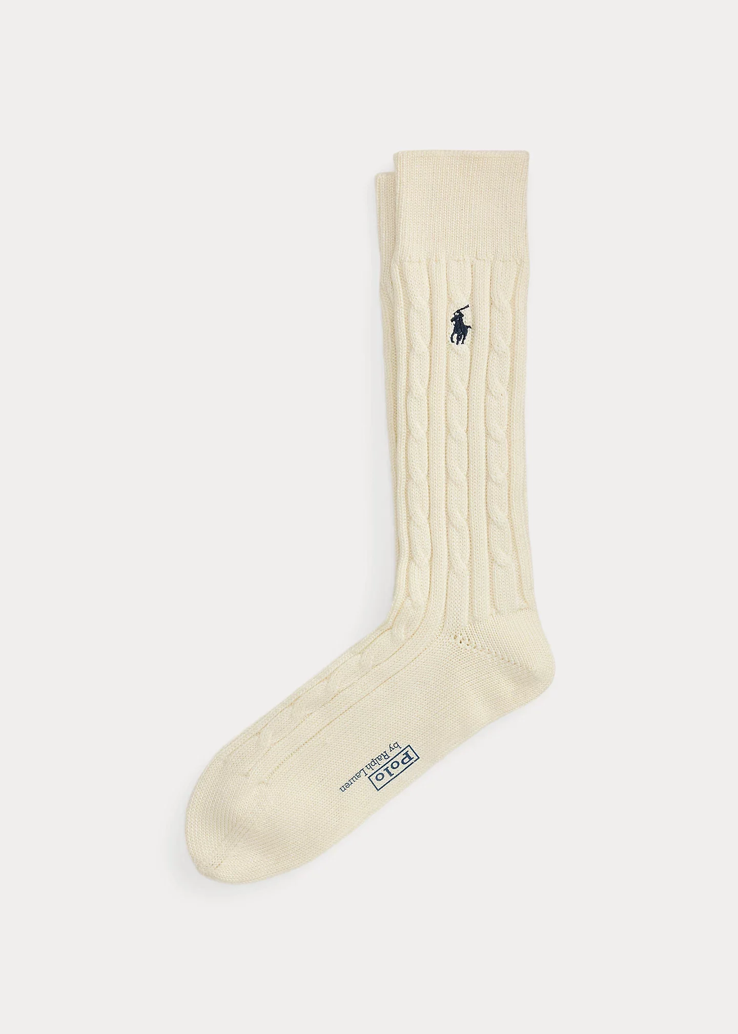 Cable-Knit Cotton-Blend Socks - 1
