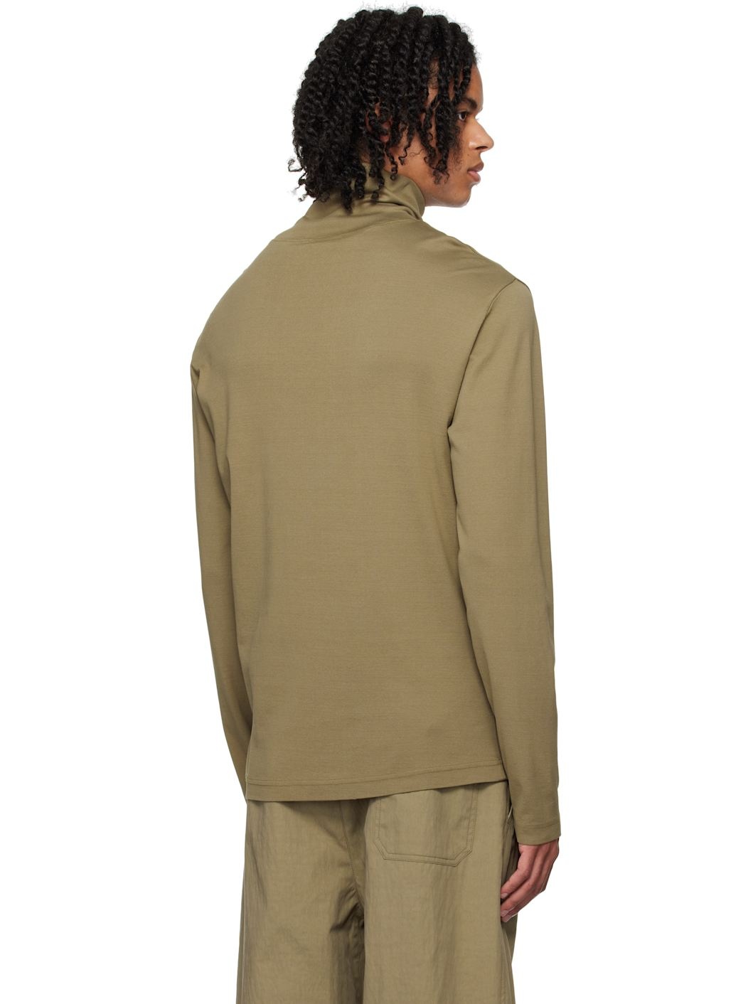 Khaki Long Sleeve Turtleneck - 3