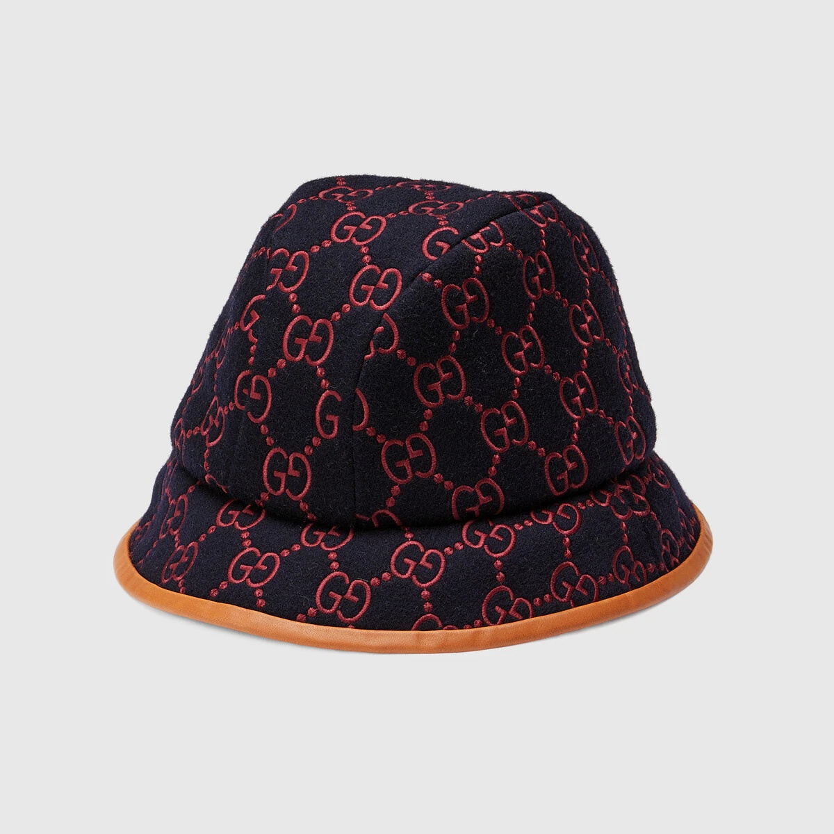 GG embroidered wool bucket hat - 3